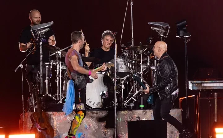 Coldplay y Soda Stereo en River, Argentina. Gracias Totales Chris Martin
