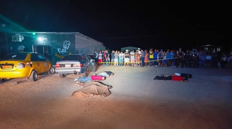 Masacre en la comuna Pechiche de Santa Elena deja 8 víctimas