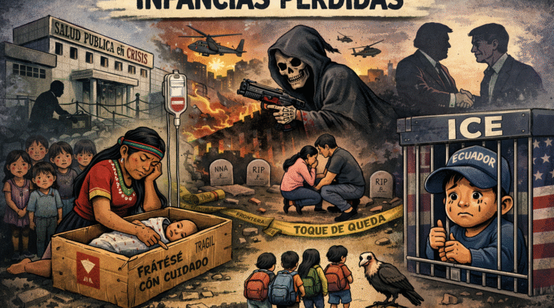 Las infancias perdidas en el Ecuador durante la gestión de Daniel Noboa