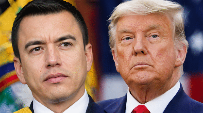 Ecuador firmó acuerdo de cooperación con EE.UU. contra el crimen, pese a presuntos bombardeos a granjeros y pescadores ecuatorianos